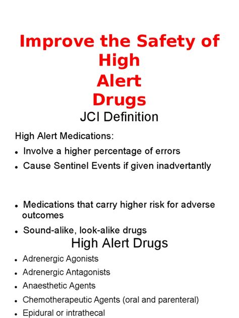 Image result for High-Alert Medication
