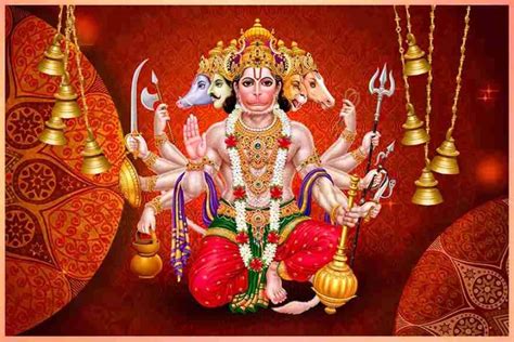 panchmukhi hanuman photos canvas print