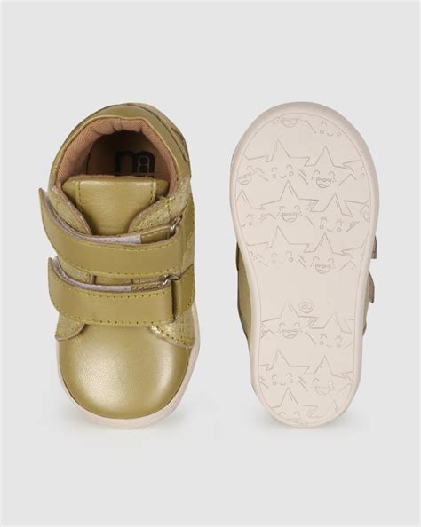 Buy Unisex Glitter First Walker Shoes Velcro Opening - Gold Online at ...