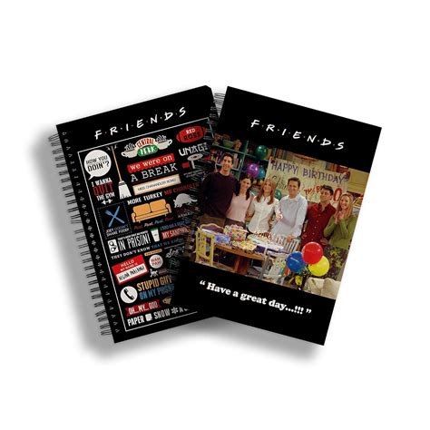 MCSID RAZZ- Official Friends TV Series Spiral Notebook of Infographic ...