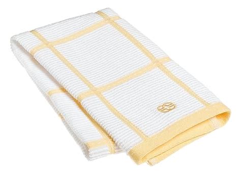 Buy Calphalon Textiles Checked Terry Kitchen Towel, Lemon Online at Low ...
