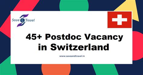 45+ Postdoc Vacancy in Switzerland