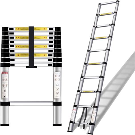 Indoor Extension Ladder 8m 7m 6.2m 6m 5m 4.6m 4m 3.8m 3.2m 2.6m Telescoping Ladder with Non Slip ...