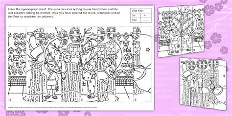 Tanabata Agamograph｜Kids Tanabata Coloring｜Twinkl