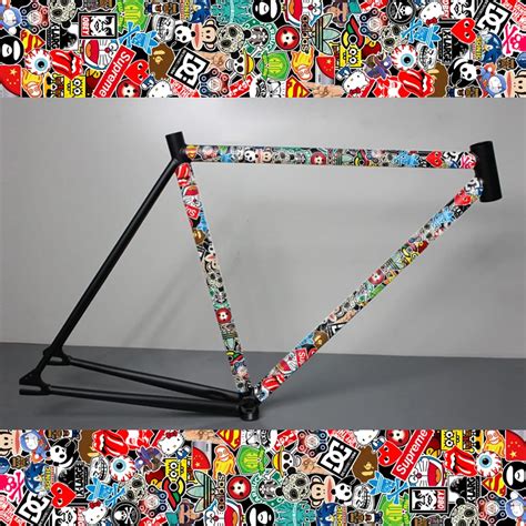 Graffiti Collage Dead Fly Tide Brand Stickers Bike Frame Stickers ...