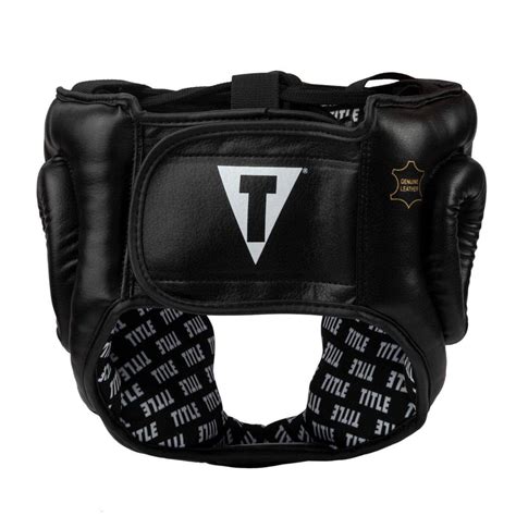 Title Classic Full Coverage Training Headgear Black — USI Universal Web ...