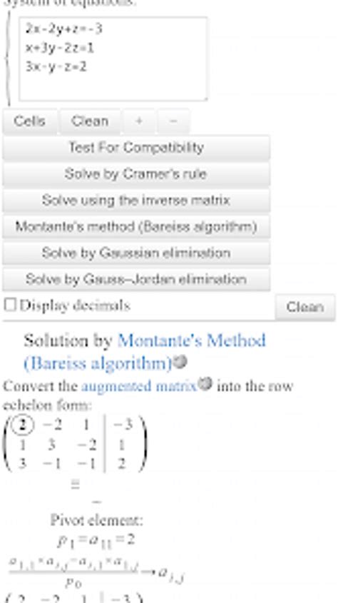 Image result for Matrix Calculator Equation