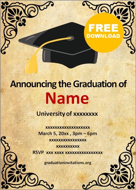 MBA Graduation Invitations 的图像结果