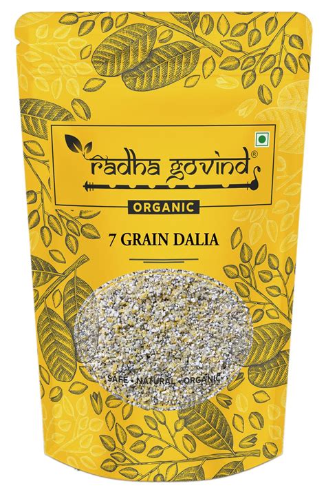 Radha Govind Organic 7 Grain Dalia 1KG : Amazon.in: Grocery & Gourmet Foods