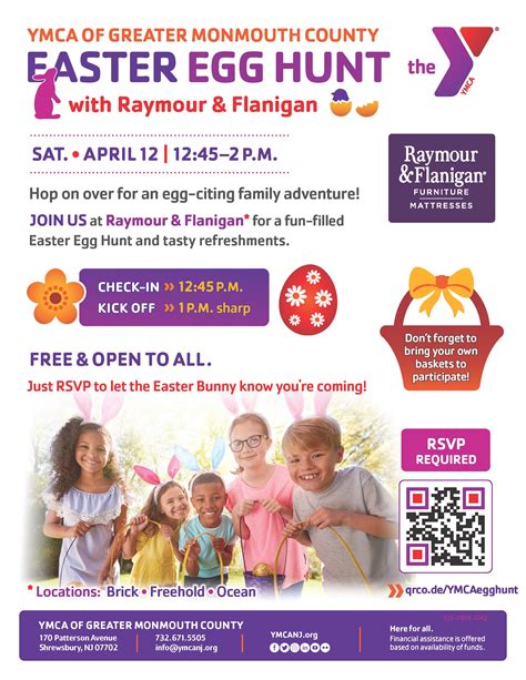 Apr 12 | YMCA of Greater Monmouth County Easter Egg Hunt | Red Bank, NJ ...