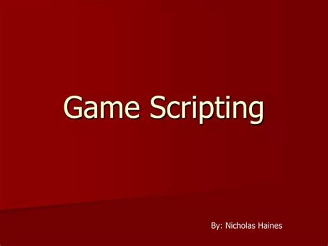 Image result for Scripting in Game