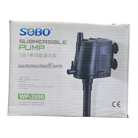 WP 3990 Sobo Aquarium Submersible Water Pump - Top Filter Power Head ...