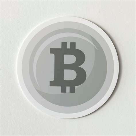 Silver bitcoin cryptocurrency icon isolated | Free Photo