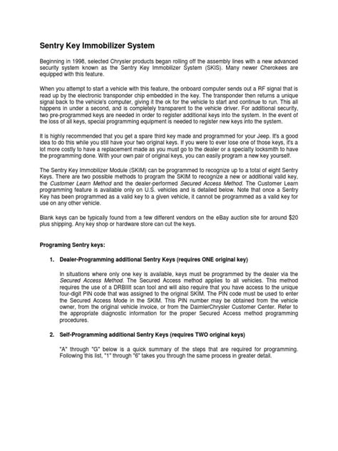 Image result for Sentry Key Immobilizer Module Reset