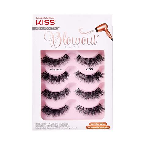 Amazon.com: KISS So Wispy False Eyelashes Multipack in Style Pompadour ...