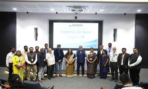 Presidency University Signs MoU with Capgemini to Boost Student Careers