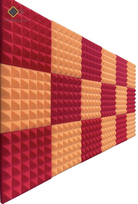 Ygm Acoustic Foams Pyramid Acoustic Set Of 18 12 X | Desertcart INDIA