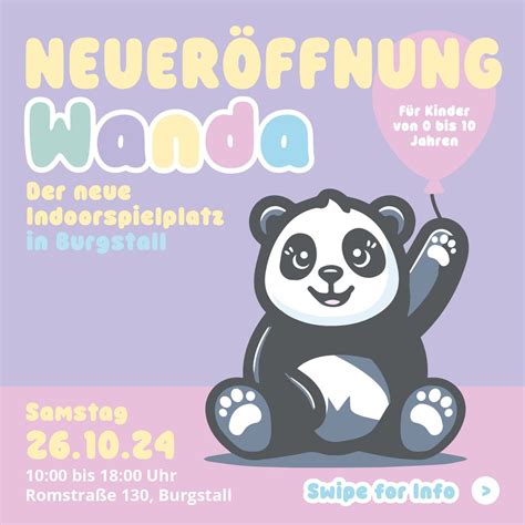 Grand Opening Indoorspielplatz Wanda in Burgstall , Romstraße, 130 ...