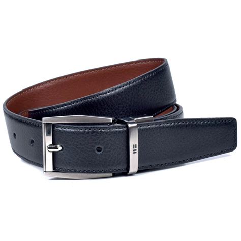 Miguel Bellido Mens Reversible Leather Belt Black/Tan
