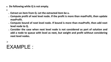 Image result for Algorithm for Knapsack Problem Using Branch and Bound