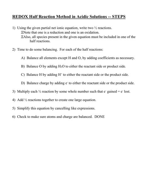 Solving Redox Equation Using Half-Life Method 的图像结果