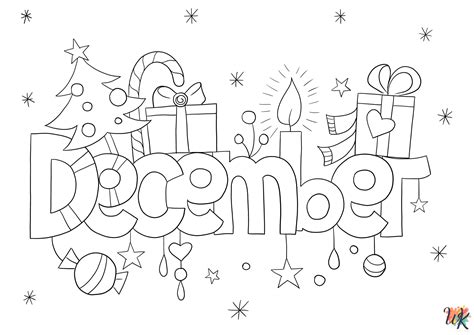 45 December Coloring Pages - Stimulate Growing Minds
