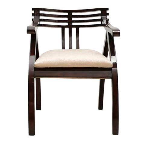 Cubico Modern Upholstered Armchair With Brown Silver Finish – DZYN ...