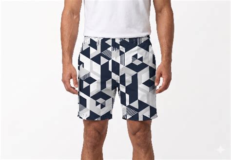 Mono Block Geometry Unisex AOP Sports Shorts – Esmo