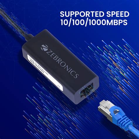 Buy Shop Zebronics Zeb-UTE101 USB to RJ45 Ethernet LAN Adapter at Low ...