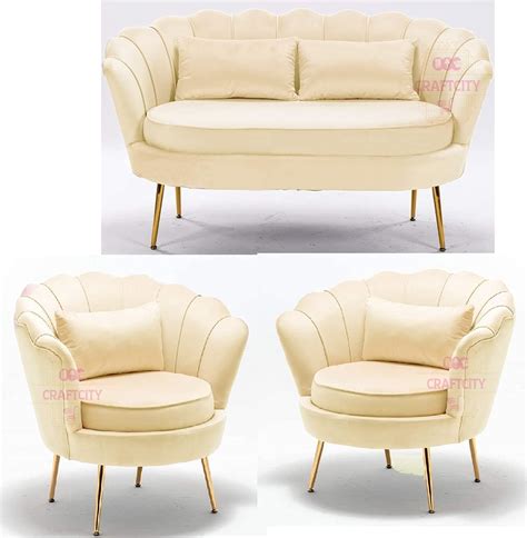 Craftcity|Modern Sofa Set with Vertical Channel Tufting | Sofa with ...