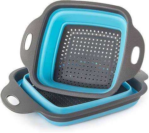 ALCU Powder Coated Steel Colander Strainer with Handle | Kitchen Fruit ...