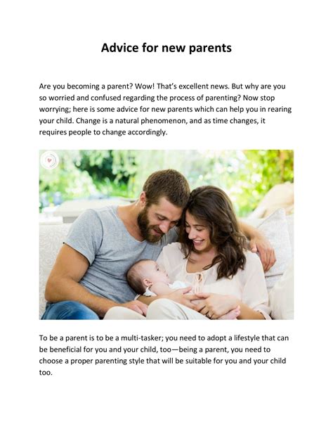 PPT - Advice for new parents PowerPoint Presentation, free download - ID:11503438
