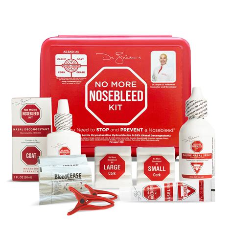 Dr. Friedman's No More Nosebleed Kit, All-in-One Nose Bleed Stopper ...