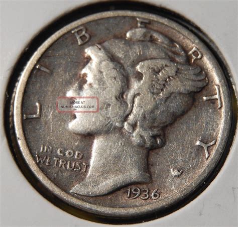1936 Mercury Dime Very Fine