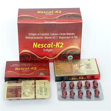 NESCAL-K2 Softgel Capsules FITWEL PHARMACEUTICALS PVT. LTD.