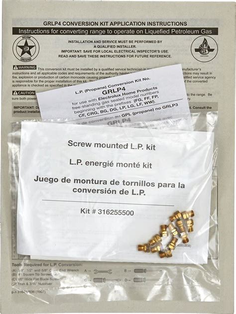 Buy Range Gas To Propane Conversion Kit for Frigidaire , AP4374168 ...