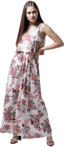 La Zoire Women Maxi White Full Length Dress - Buy La Zoire Women Maxi ...