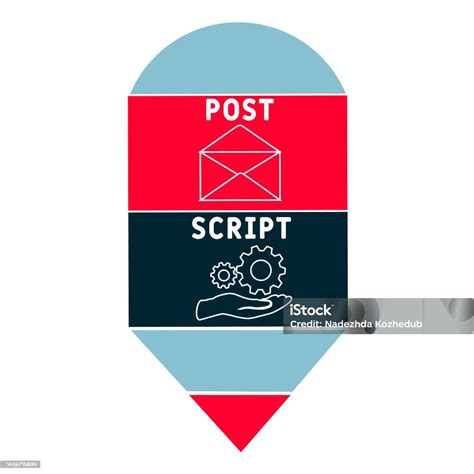 Ps Post Script Acronym Stock Illustration - Download Image Now - Acronym, Article, Closing - iStock