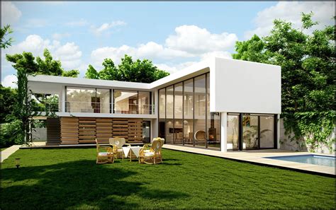 Small modern house | Contemporary house plans, Villa design, L shaped house
