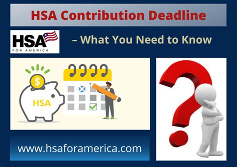 2026 HSA Contribution Deadline - What to Know - HSA for America