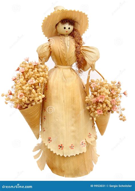 Corn Husk Doll Stock Image - Image: 9953031