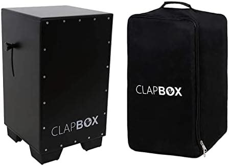 Clapbox Flow Graphic Cajon- Walnut wood (H:50 W:30 L:30) - 3 Internal ...