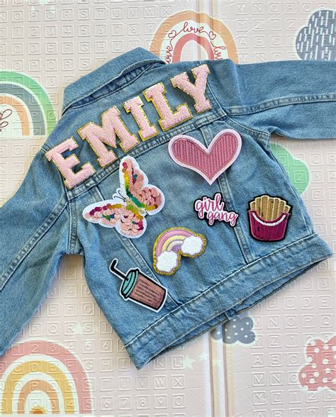 Custom Made Jean Jacket for Baby and Toddler , Personalized Denim ...