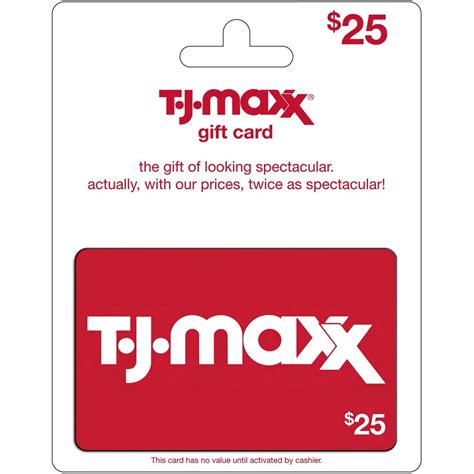 Tj Maxx Printable Gift Card