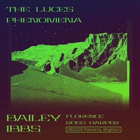 The Luces Phenomena - Bailey Ibbs, Patterns Brighton, 28 March to 29 ...