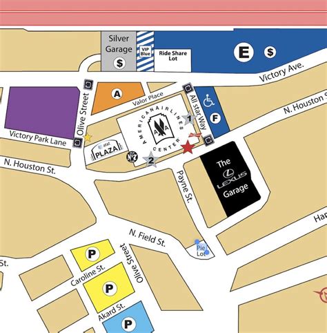 American Airlines Center Parking Map John Marshall Commons Tech Park