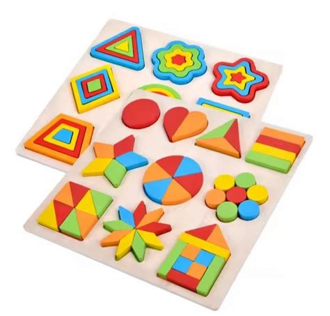 Kids Puzzles - Rainbow Shapes Blocks from Chennai