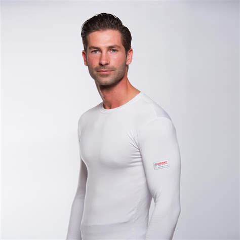 Mens Long Sleeve Thermal Base Layer in White | Eskeez – Eskeez Thermals
