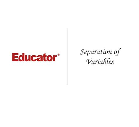 Image result for Calculus Separation of Variables