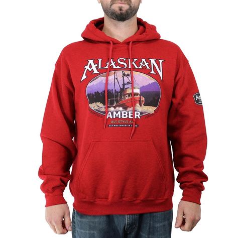 Amber Ale Classic Label Hoodie | Alaskan Brewing Co.